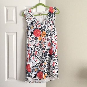 Sleeveless Floral LOFT Dress
